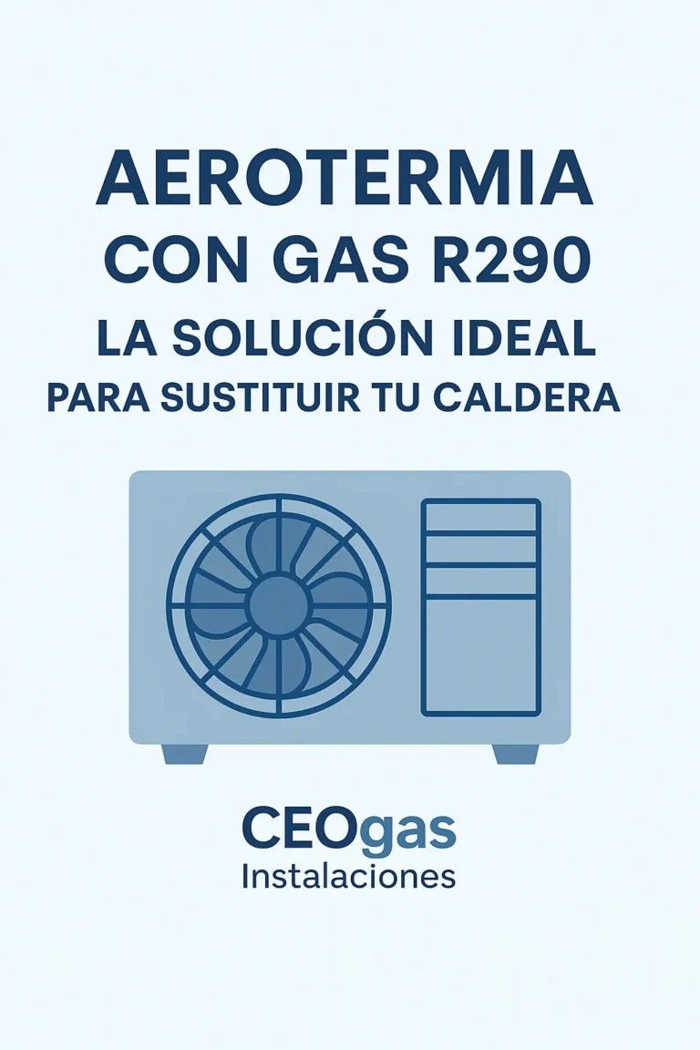Aerotermia con gas R290 para sustitución de calderas antiguas